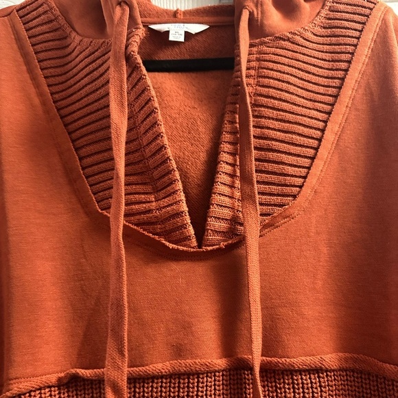 NWT Time And Tru Women's Mixed Media Hoodie XL - Picture 4 of 5